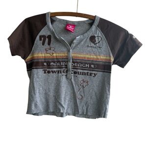 Y2K T&C cropped T-Shirt